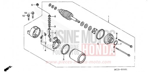 MOTEUR DE DEMARRAGE (CBR900RR2,3) CBR900RR2 de 2002
